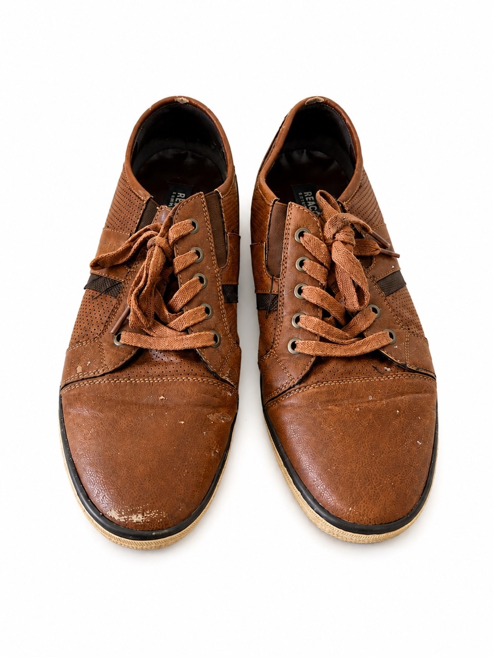 Kenneth Cole Reaction Brown Casual Oxford Sneakers Men’s 10.5